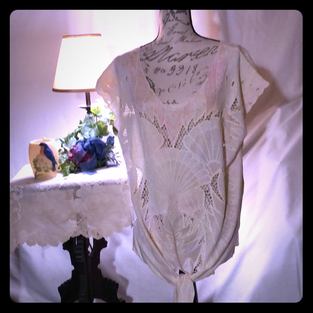 🌹NWT Free People Pale Yellow Tunic Top 🌹